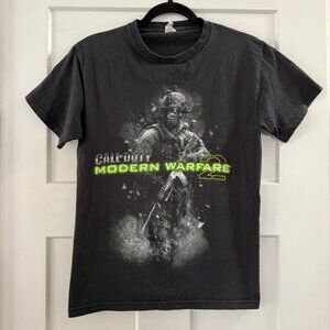 Call Of Duty Modern Warfare 2 2009 Graphic Tee Black Video Game Collectible